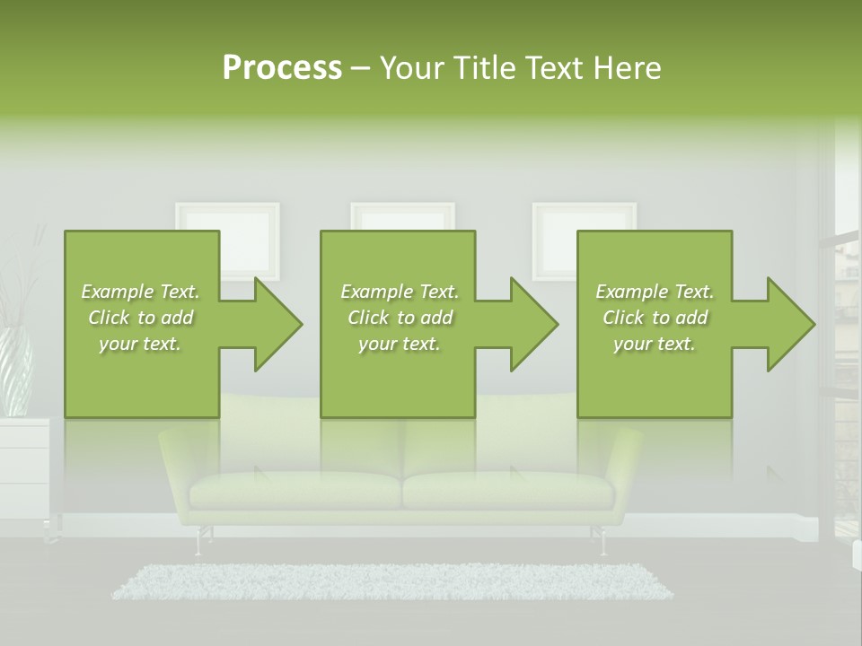 Lounge Interiors Flat PowerPoint Template