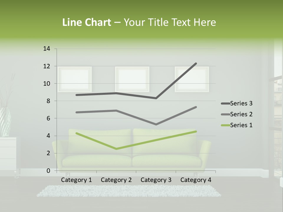 Lounge Interiors Flat PowerPoint Template