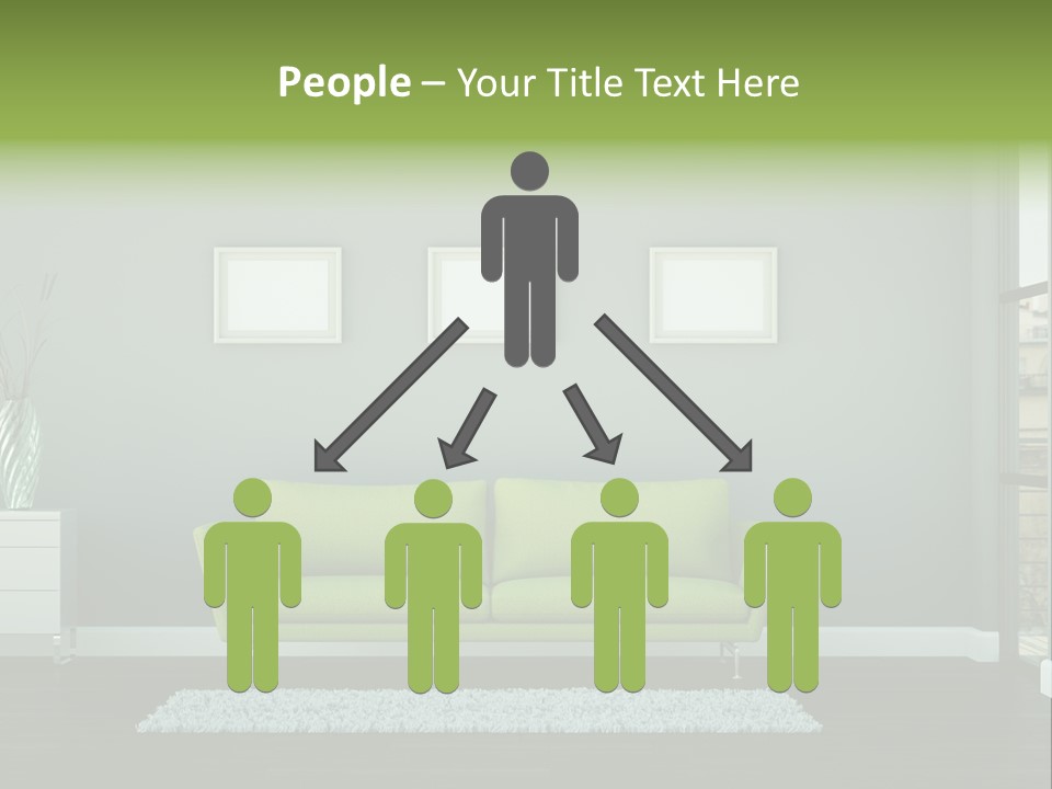 Lounge Interiors Flat PowerPoint Template