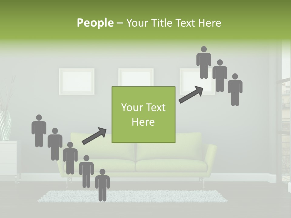 Lounge Interiors Flat PowerPoint Template