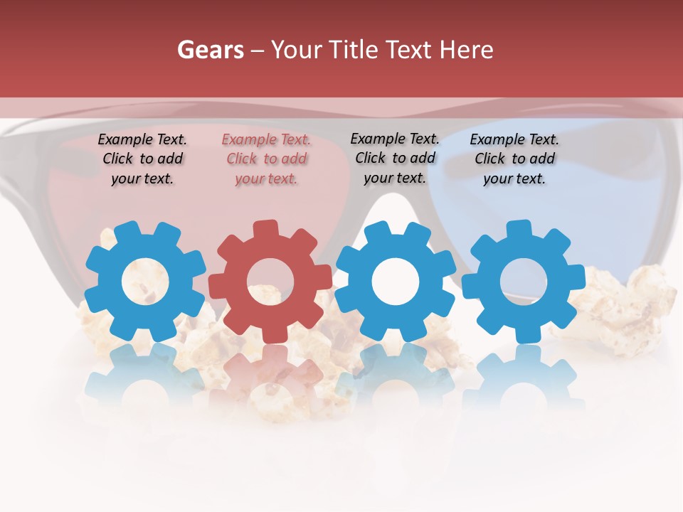 Modern Blue Specs PowerPoint Template