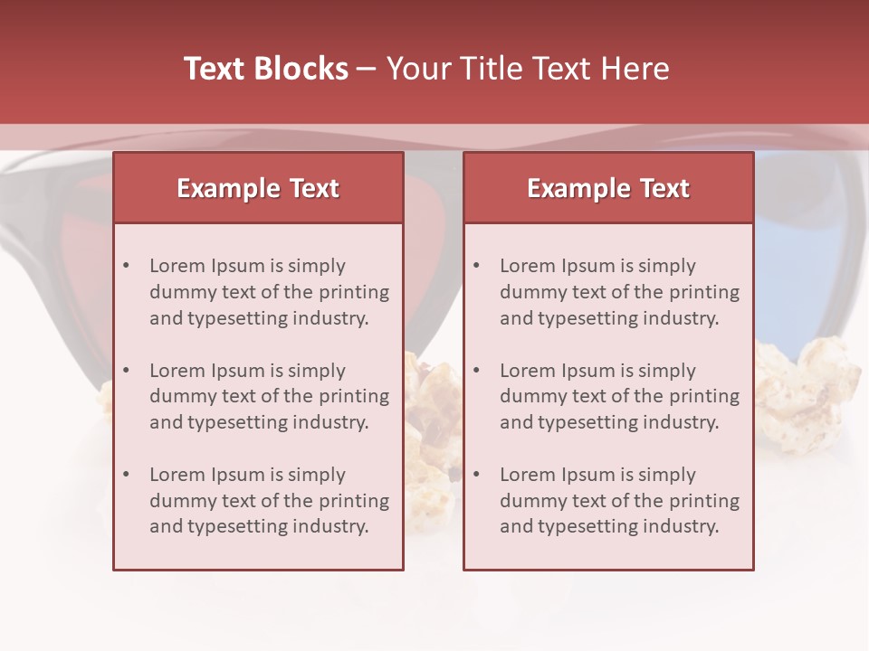 Modern Blue Specs PowerPoint Template