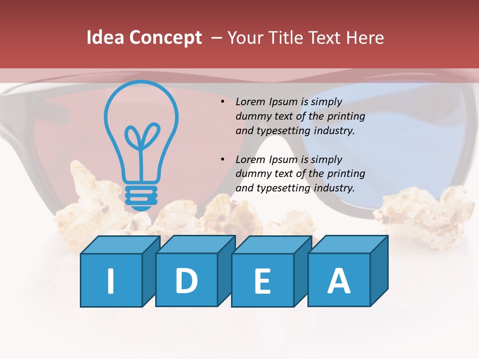 Modern Blue Specs PowerPoint Template