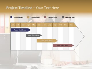 Businesswoman Telephone Receiver Person PowerPoint Template