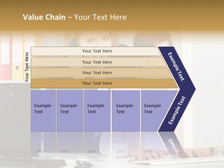 Businesswoman Telephone Receiver Person PowerPoint Template