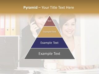 Businesswoman Telephone Receiver Person PowerPoint Template