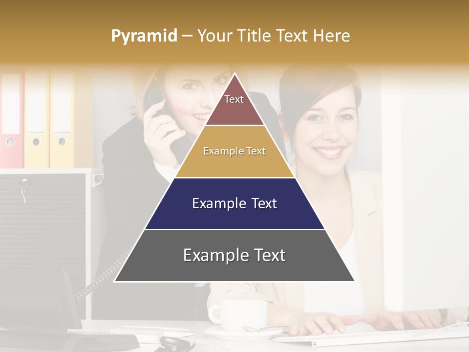 Businesswoman Telephone Receiver Person PowerPoint Template