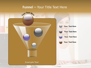 Businesswoman Telephone Receiver Person PowerPoint Template