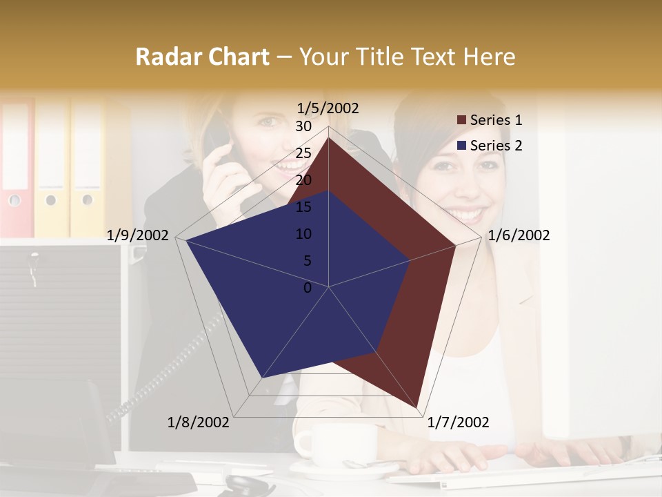 Businesswoman Telephone Receiver Person PowerPoint Template