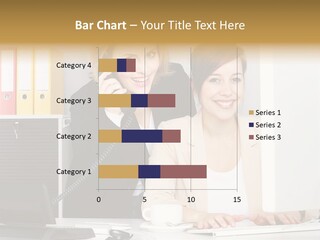 Businesswoman Telephone Receiver Person PowerPoint Template