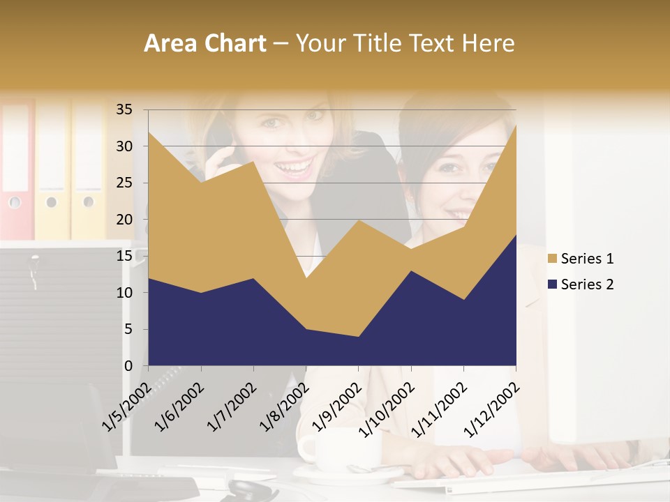 Businesswoman Telephone Receiver Person PowerPoint Template