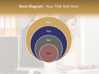 Businesswoman Telephone Receiver Person PowerPoint Template