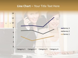 Businesswoman Telephone Receiver Person PowerPoint Template
