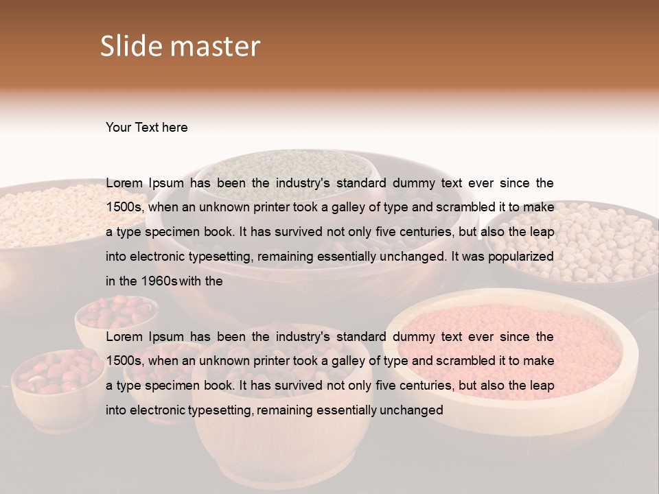 Many Split Dry PowerPoint Template