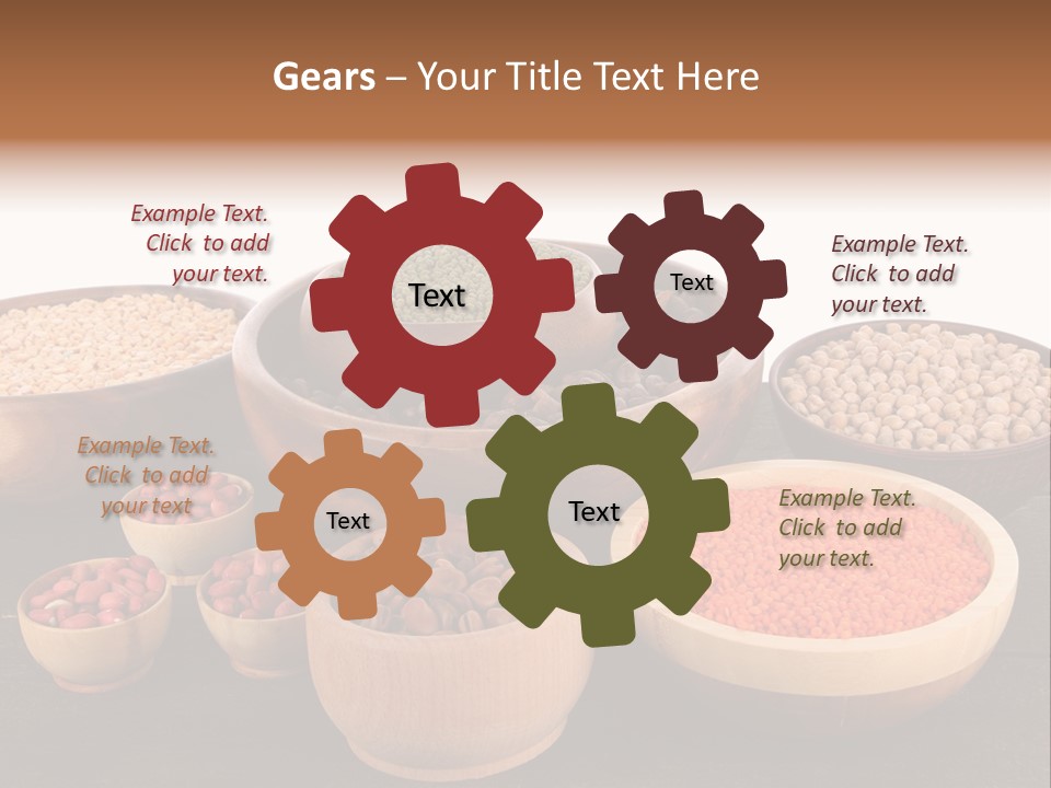 Many Split Dry PowerPoint Template