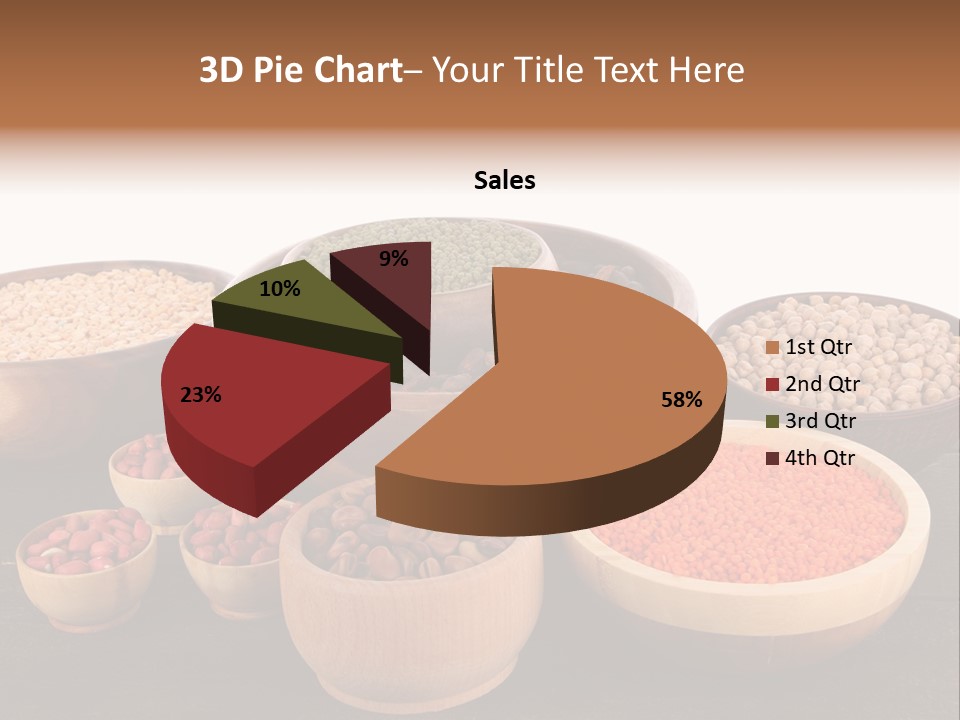 Many Split Dry PowerPoint Template