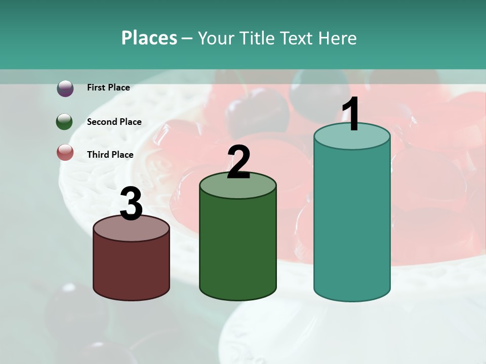 Freshness Red Confectionery PowerPoint Template