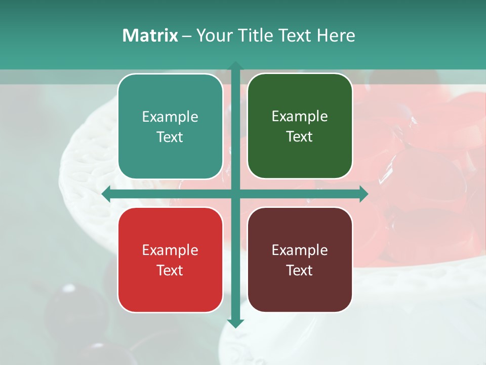 Freshness Red Confectionery PowerPoint Template