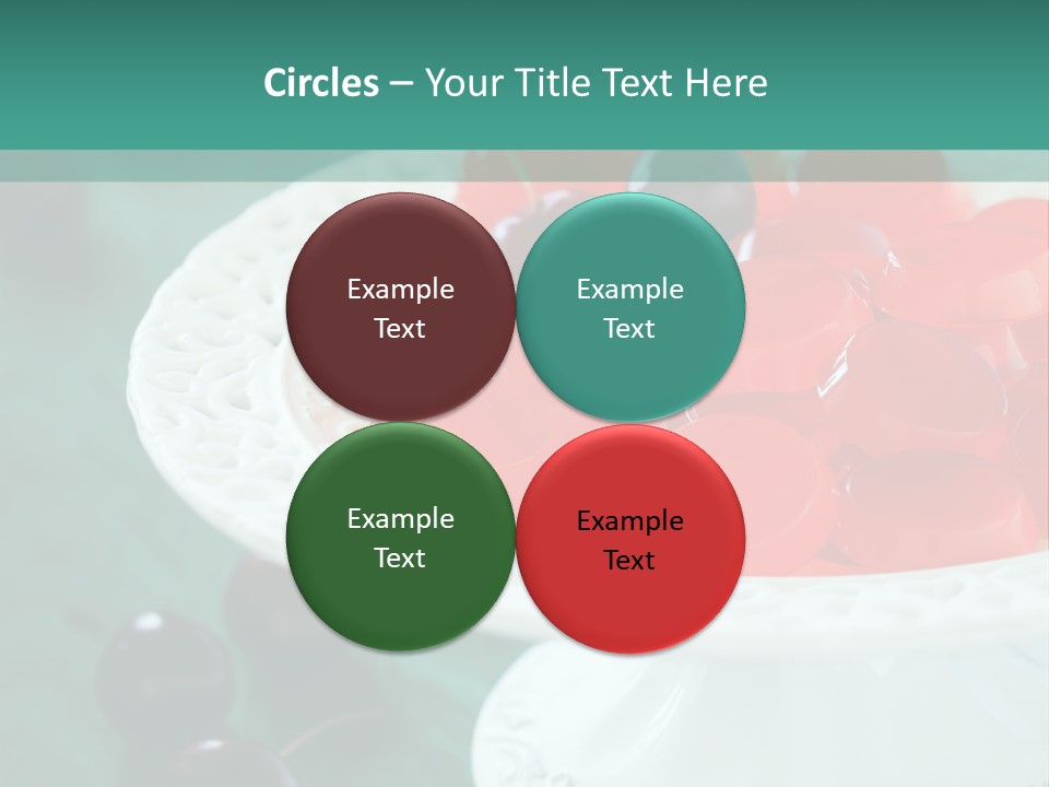 Freshness Red Confectionery PowerPoint Template