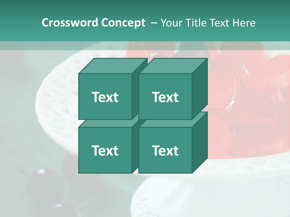Freshness Red Confectionery PowerPoint Template