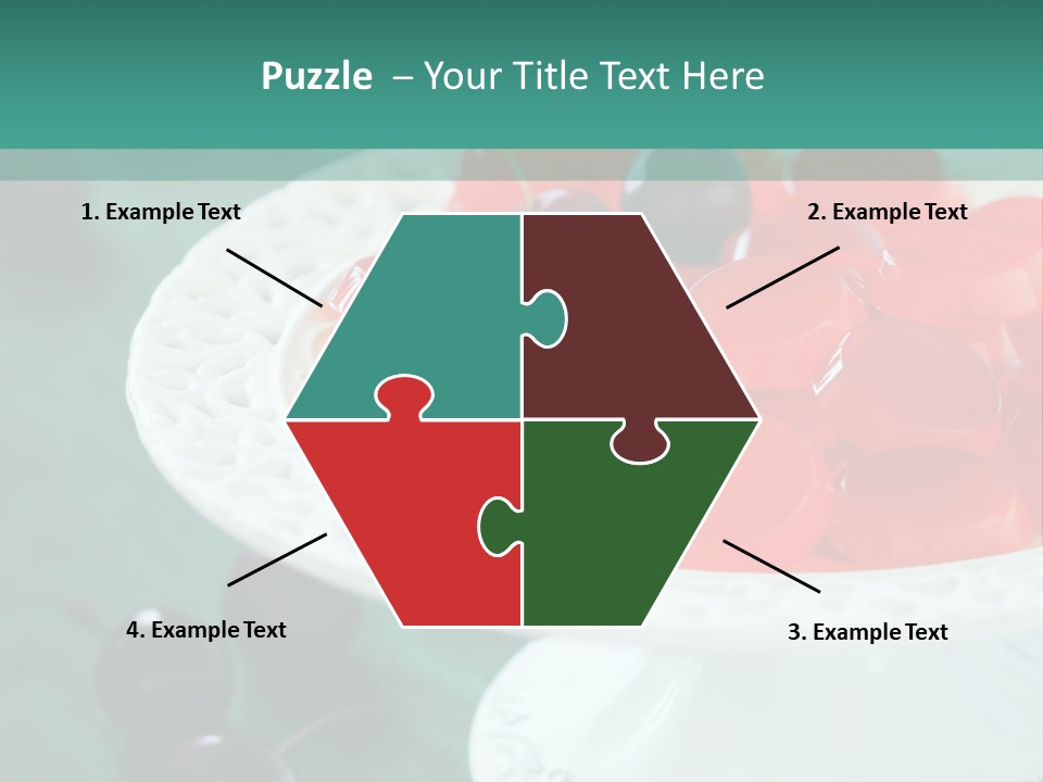 Freshness Red Confectionery PowerPoint Template