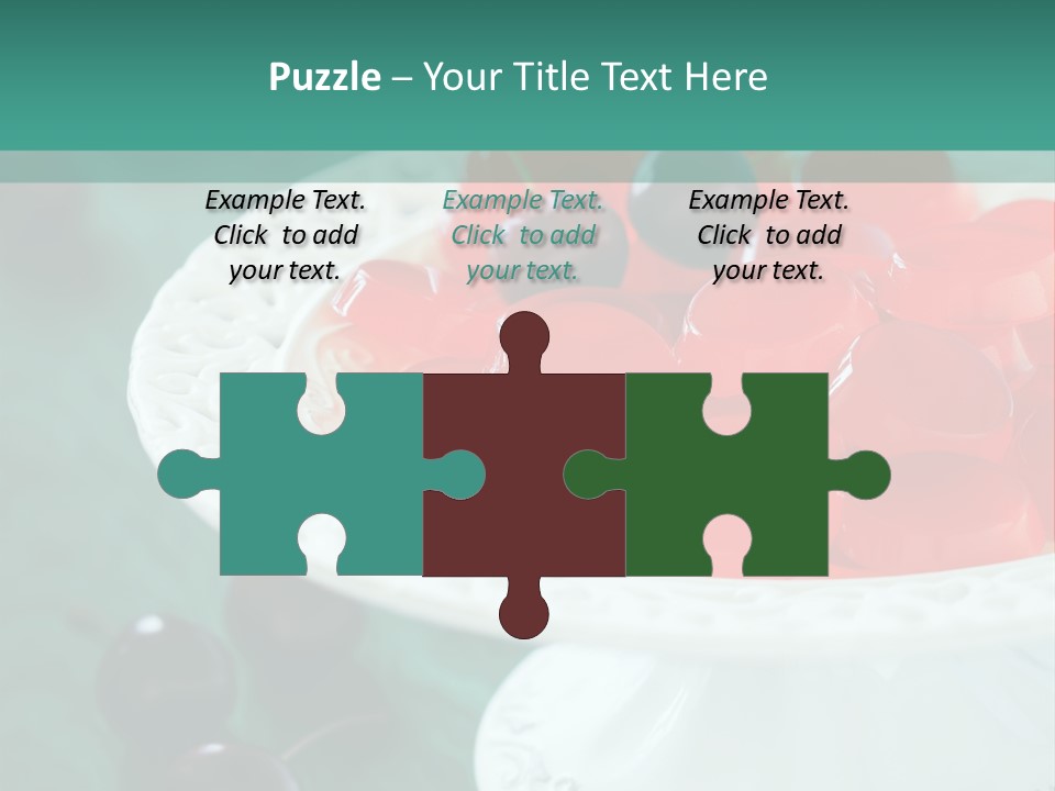 Freshness Red Confectionery PowerPoint Template