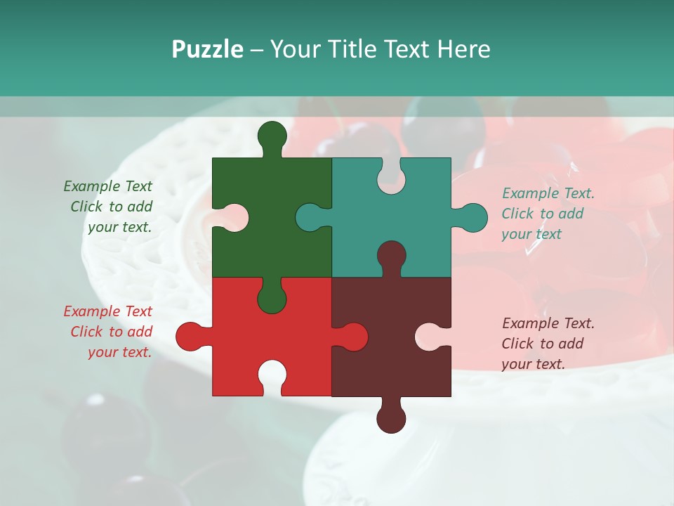 Freshness Red Confectionery PowerPoint Template