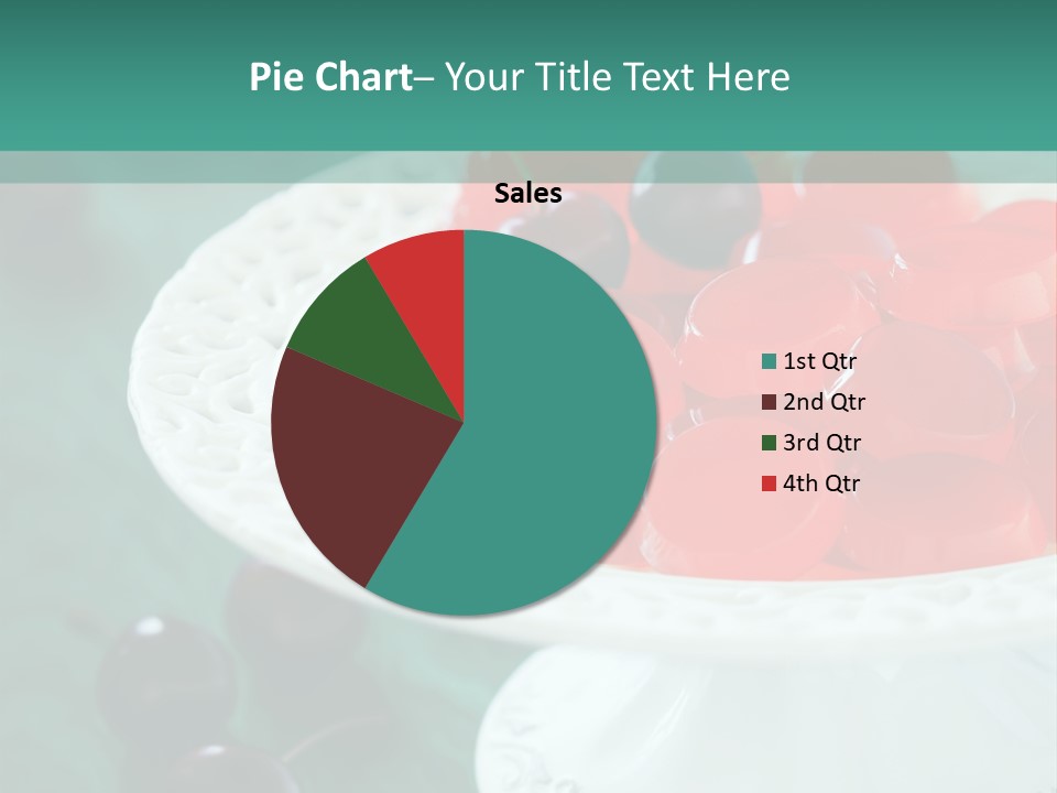 Freshness Red Confectionery PowerPoint Template