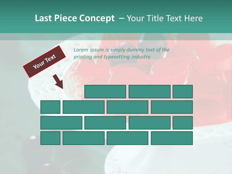 Freshness Red Confectionery PowerPoint Template