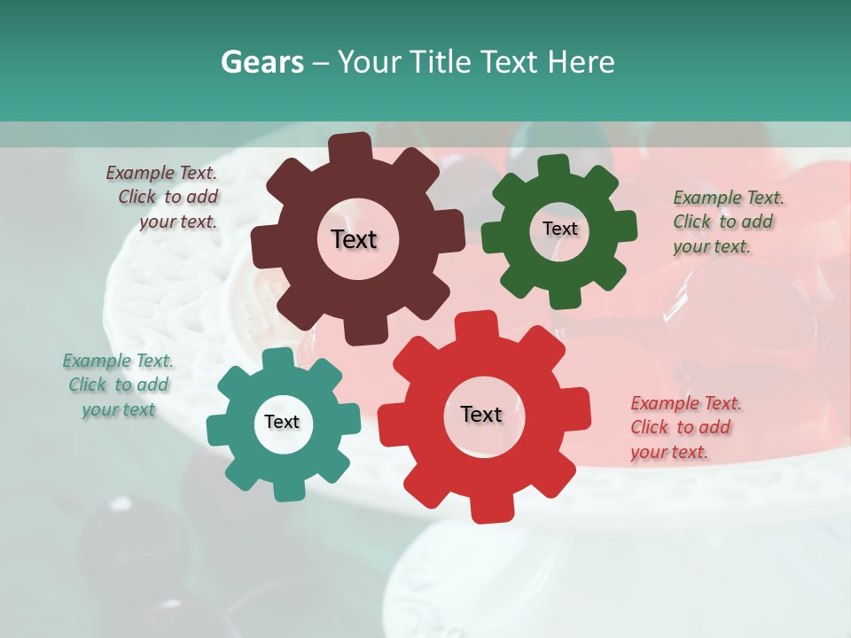 Freshness Red Confectionery PowerPoint Template