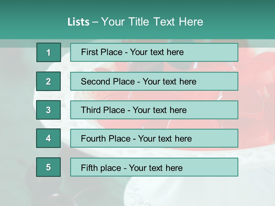 Freshness Red Confectionery PowerPoint Template