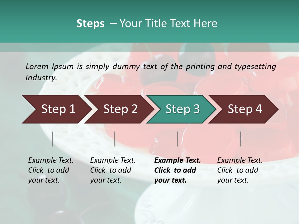 Freshness Red Confectionery PowerPoint Template