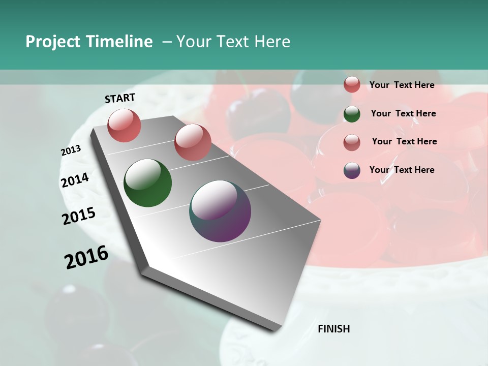 Freshness Red Confectionery PowerPoint Template