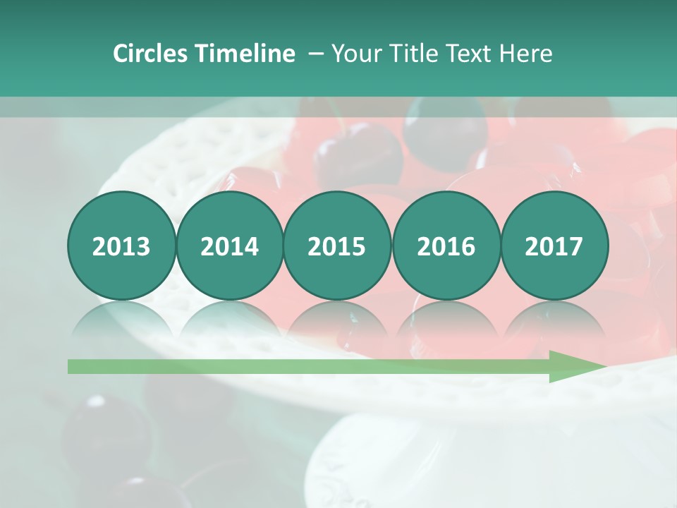 Freshness Red Confectionery PowerPoint Template