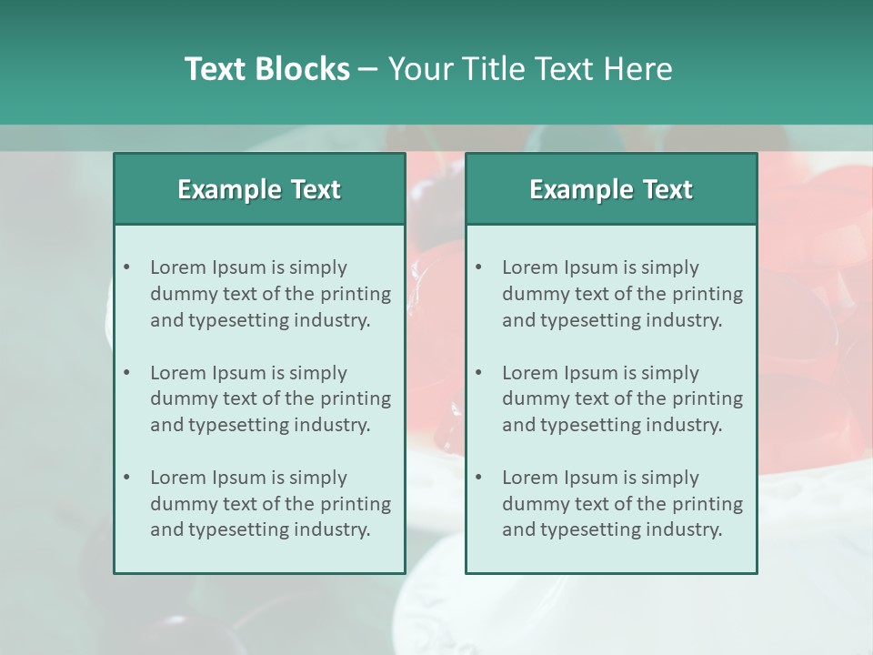 Freshness Red Confectionery PowerPoint Template