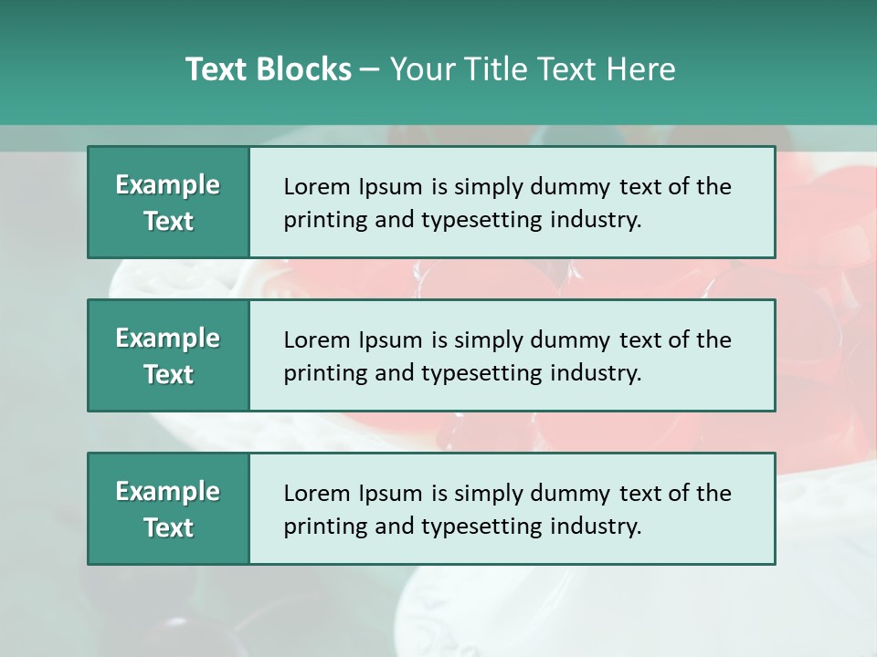 Freshness Red Confectionery PowerPoint Template