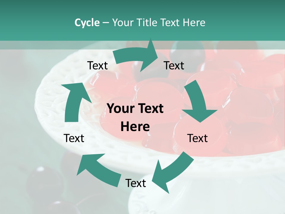 Freshness Red Confectionery PowerPoint Template