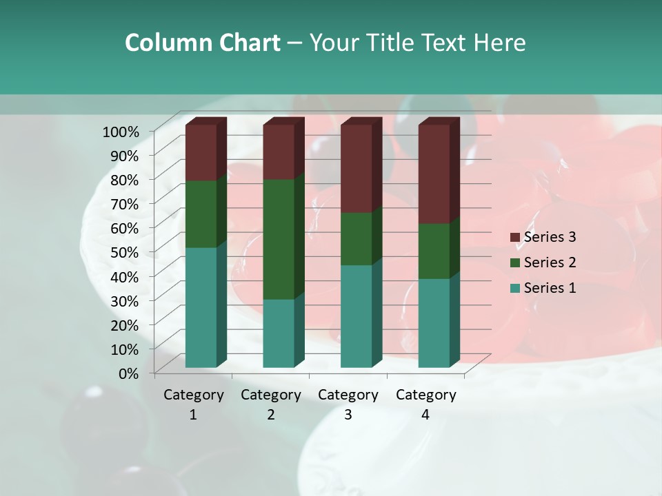 Freshness Red Confectionery PowerPoint Template
