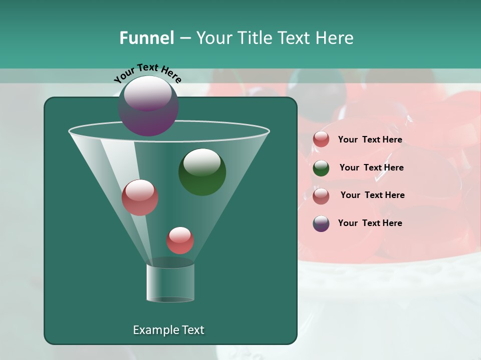 Freshness Red Confectionery PowerPoint Template