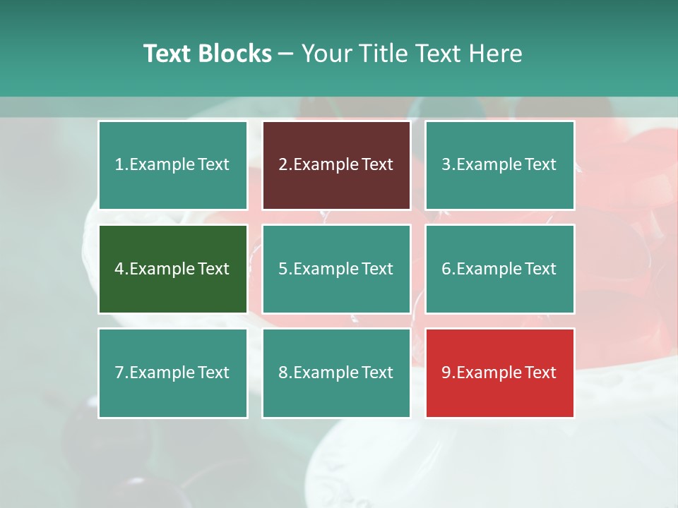 Freshness Red Confectionery PowerPoint Template