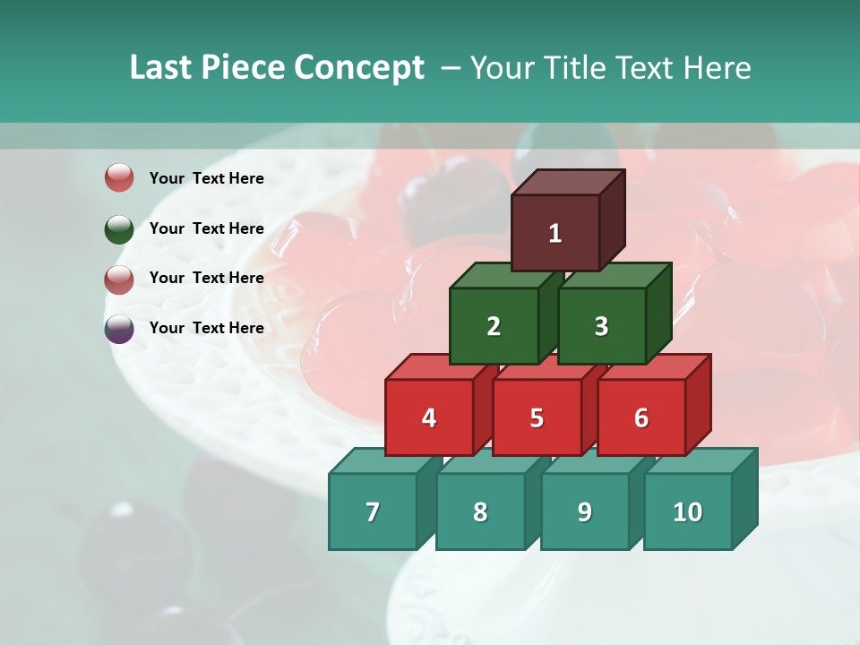 Freshness Red Confectionery PowerPoint Template