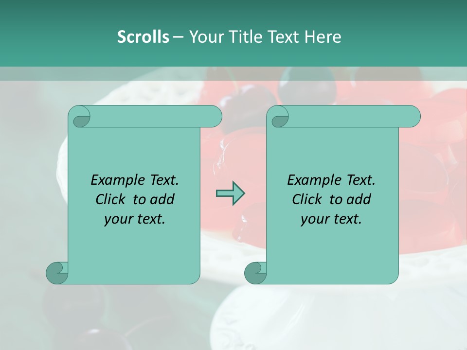 Freshness Red Confectionery PowerPoint Template