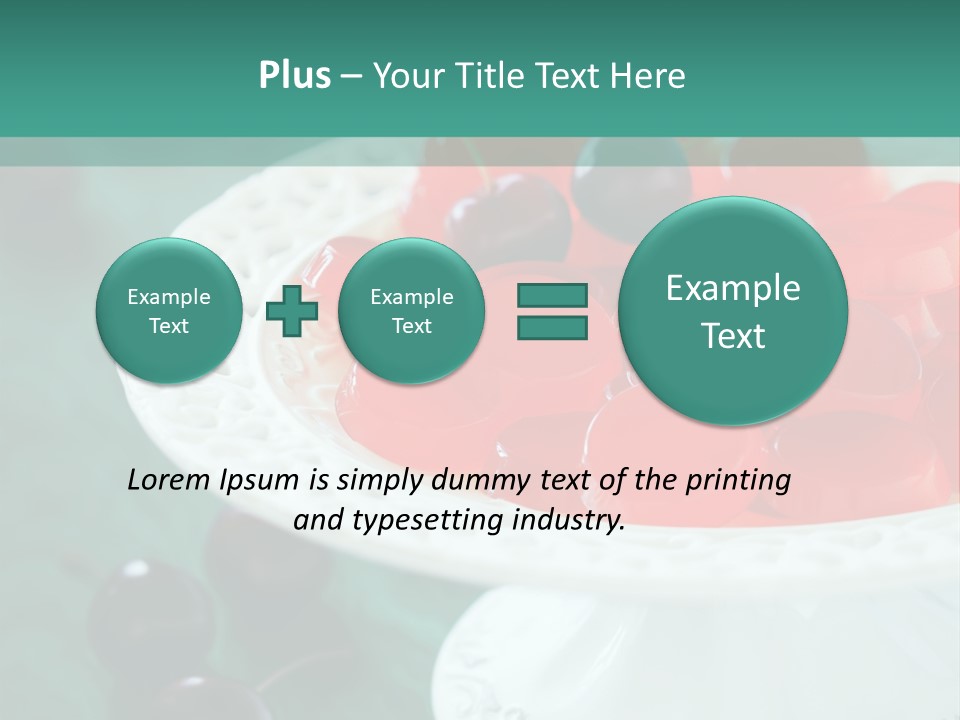 Freshness Red Confectionery PowerPoint Template