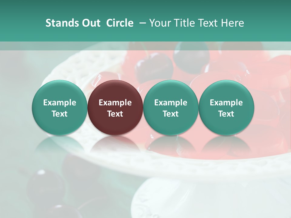 Freshness Red Confectionery PowerPoint Template