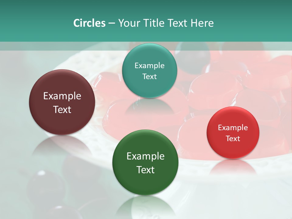 Freshness Red Confectionery PowerPoint Template