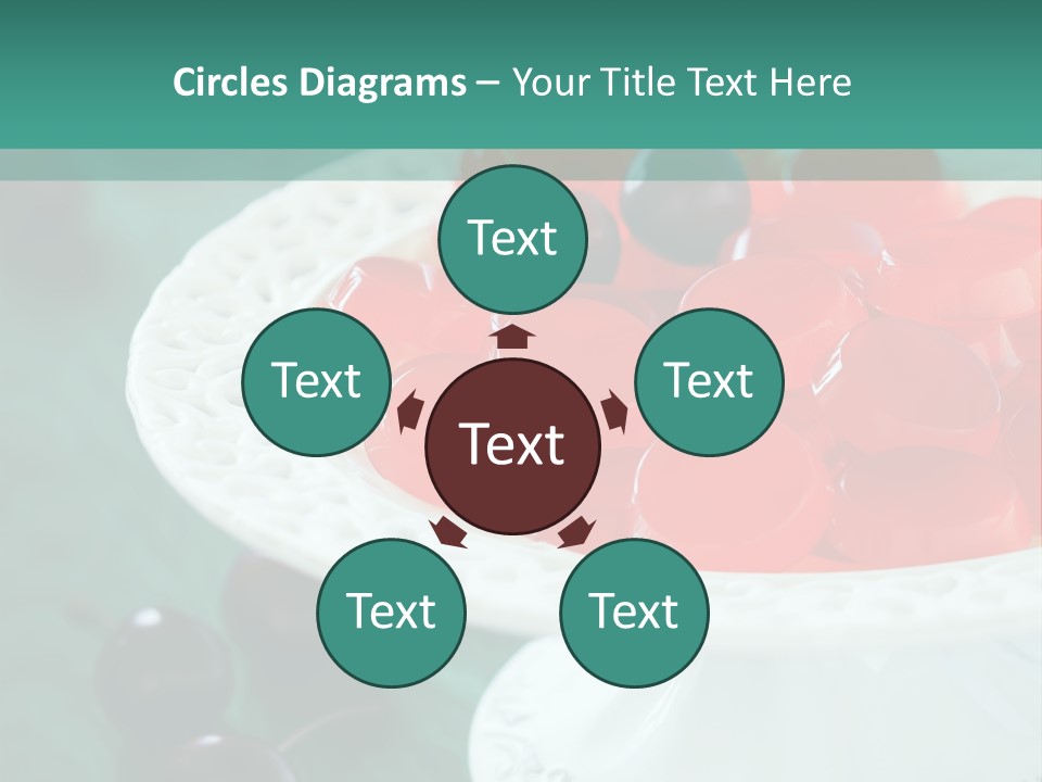 Freshness Red Confectionery PowerPoint Template