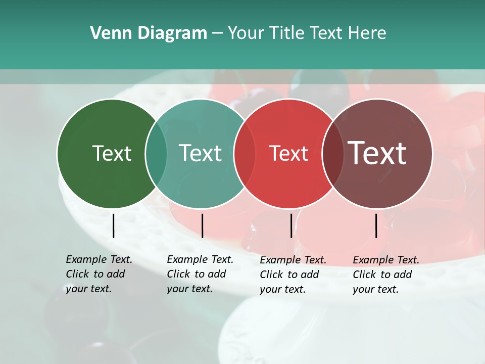 Freshness Red Confectionery PowerPoint Template