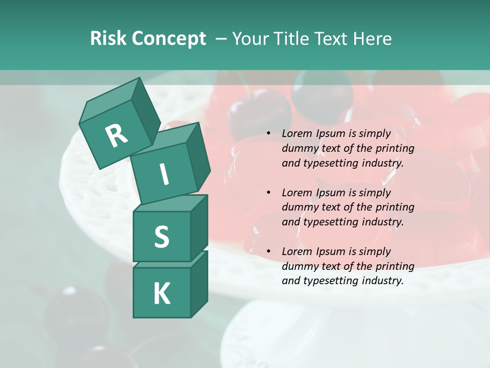 Freshness Red Confectionery PowerPoint Template