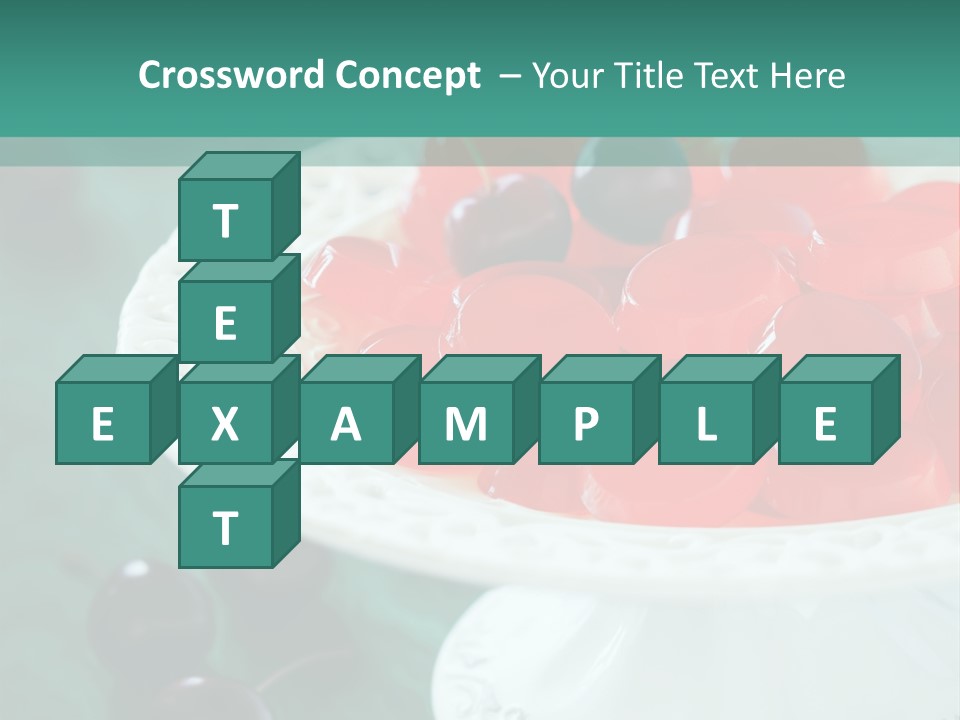 Freshness Red Confectionery PowerPoint Template