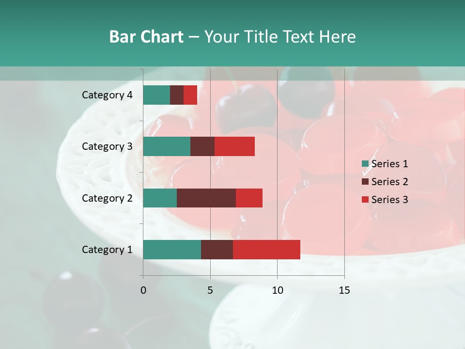 Freshness Red Confectionery PowerPoint Template
